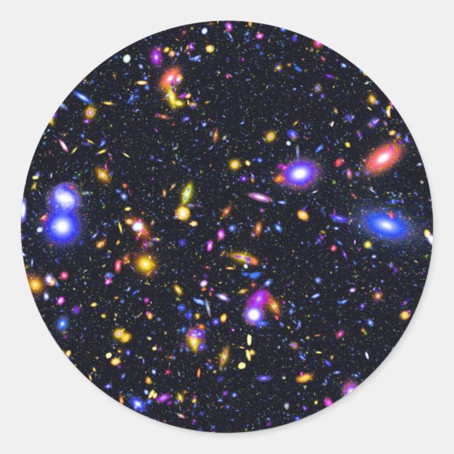 Adesivo Redondo Simulação do Telescópio Espacial James Webb - Arte (Frente)