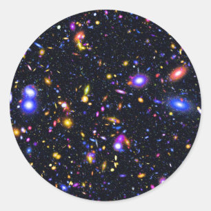 Adesivo Redondo Simulação do Telescópio Espacial James Webb - Arte