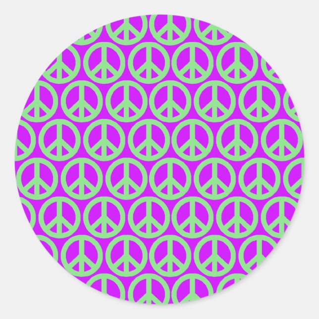 Adesivo Redondo Sinais de paz (Frente)