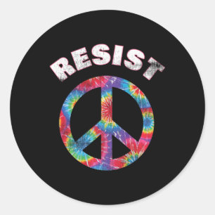 Adesivo Redondo Sinais de paz bonitos protesto pacífico resiste