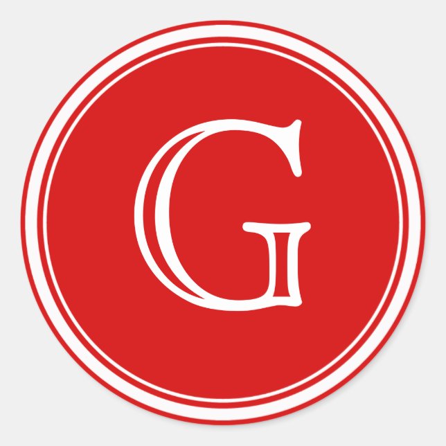 Adesivo Redondo Sinais Favoráveis do Envelope Vermelho (Frente)