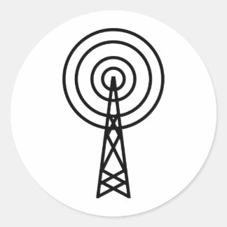 Adesivo Redondo sinal antena