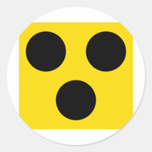 Adesivo Redondo sinal cego