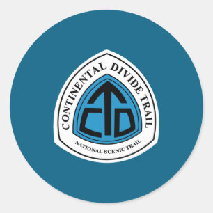 Adesivo Redondo Sinal da Trilha da Divisa Continental EUA _1