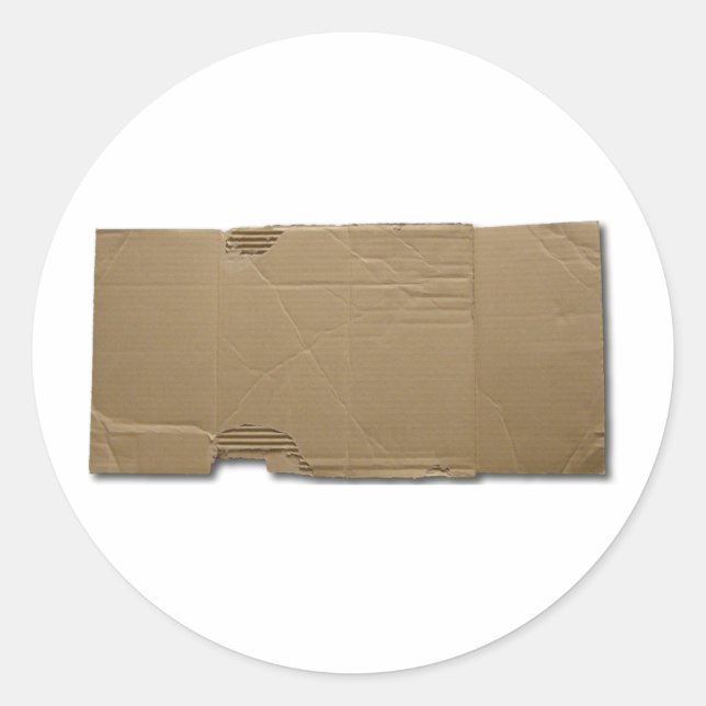 Adesivo Redondo Sinal de cartão DIY (Frente)