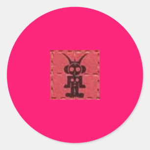 Adesivo Redondo sinal de céu líquido borrão