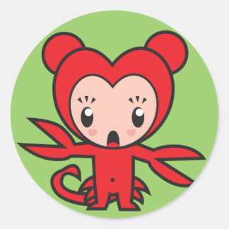 Adesivo Redondo Sinal de Estrela - Escorpião