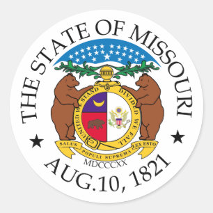 Adesivo Redondo Sinal de Missouri