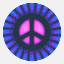 Adesivo Redondo Sinal de Paz