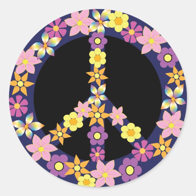 Adesivo Redondo Sinal de Paz (Frente)