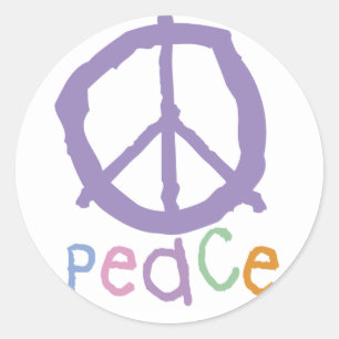 Adesivo Redondo Sinal de paz da criança