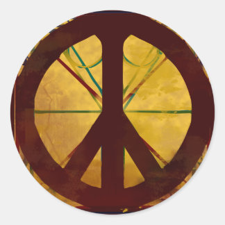 Adesivo Redondo Sinal de Paz do Codex Stickers