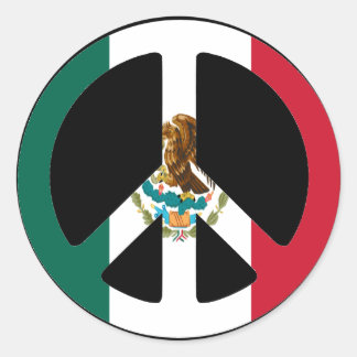 Adesivo Redondo Sinal de paz no México