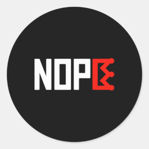 Adesivo Redondo Sinal de Protesto Sem Kings Horizontal