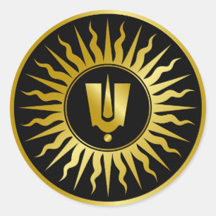 Adesivo Redondo Sinal Hindu Deus Tilak