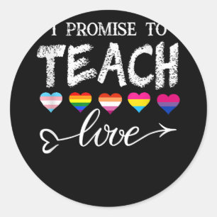 Adesivo Redondo Sinalizador 6 do Arco-Íris HUMANO