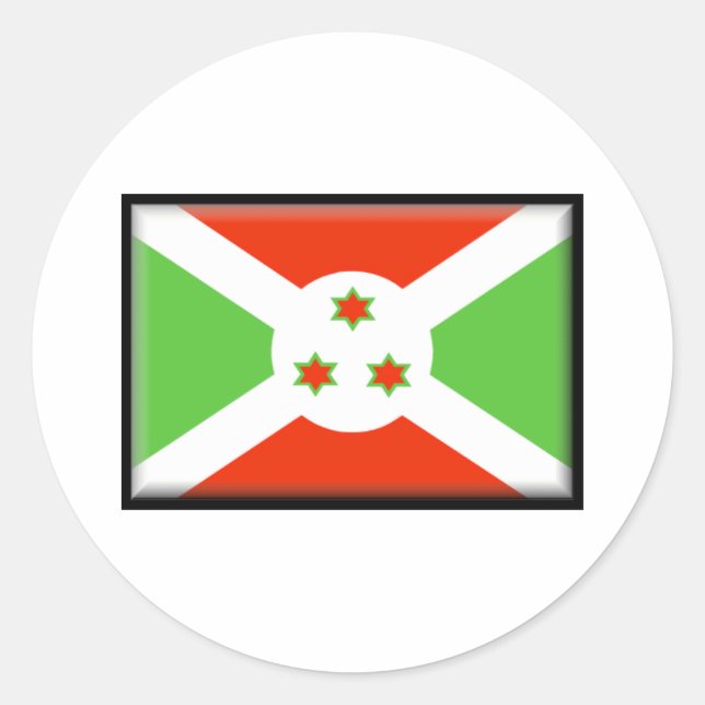 Adesivo Redondo Sinalizador Burundi (Frente)