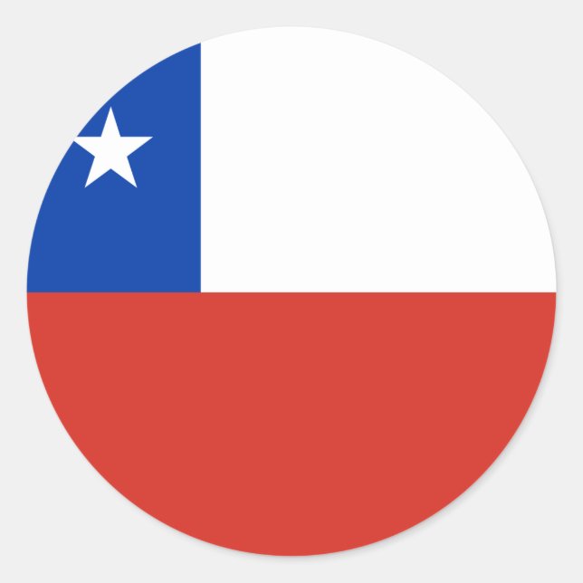 Adesivo Redondo Sinalizador Chile (Frente)