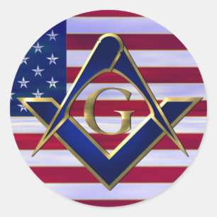 Adesivo Redondo Sinalizador com quadrados e bússolas