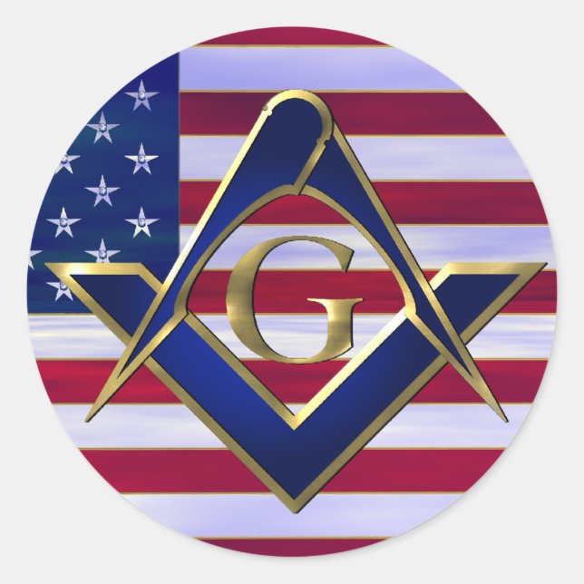 Adesivo Redondo Sinalizador com quadrados e bússolas (Frente)