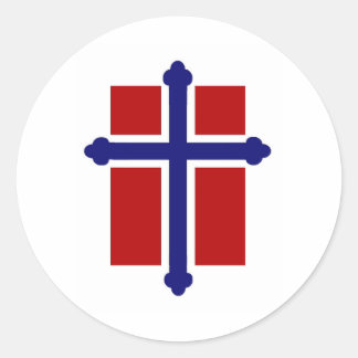 Adesivo Redondo Sinalizador de Cruz Norueguês