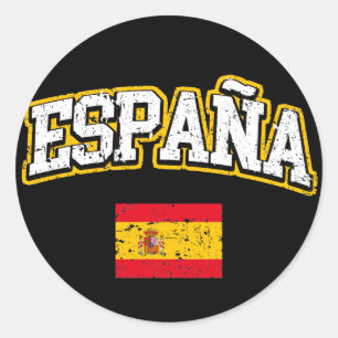 Adesivo Redondo Sinalizador de espanha