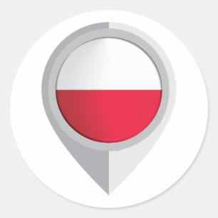 Adesivo Redondo Sinalizador de Localização de Pino Polônia