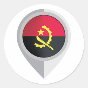 Adesivo Redondo Sinalizador de Localização do Pino Angola