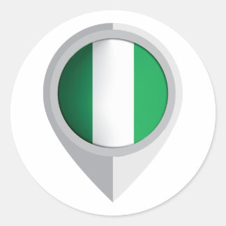 Adesivo Redondo Sinalizador de Localização do Pino na Nigéria