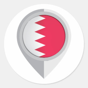 Adesivo Redondo Sinalizador de Localização do Pino no Bahrain