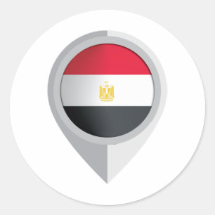 Adesivo Redondo Sinalizador de Localização do Pino no Egito