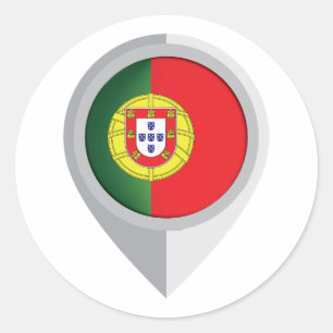 Adesivo Redondo Sinalizador de Localização do Pino Portugal