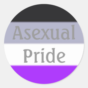 Adesivo Redondo Sinalizador de Preenchimento do Orgulho Asexual (T