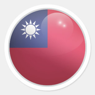 Adesivo Redondo Sinalizador do Círculo Brilhante de Taiwan