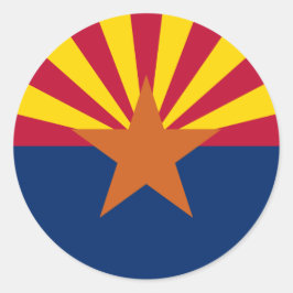 Adesivo Redondo Sinalizador do Estado da arizona