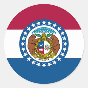 Adesivo Redondo Sinalizador do Estado do Missouri