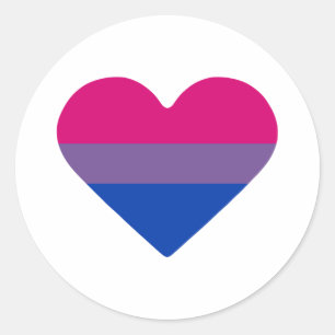 Adesivo Redondo Sinalizador do Orgulho Bissexual