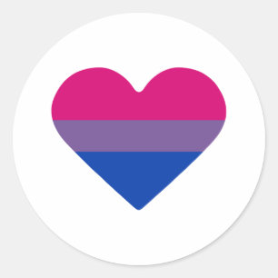 Adesivo Redondo Sinalizador do Orgulho Bissexual