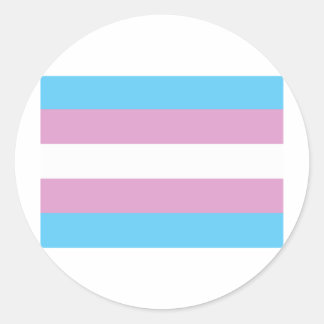 Adesivo Redondo Sinalizador do Orgulho Transgênero