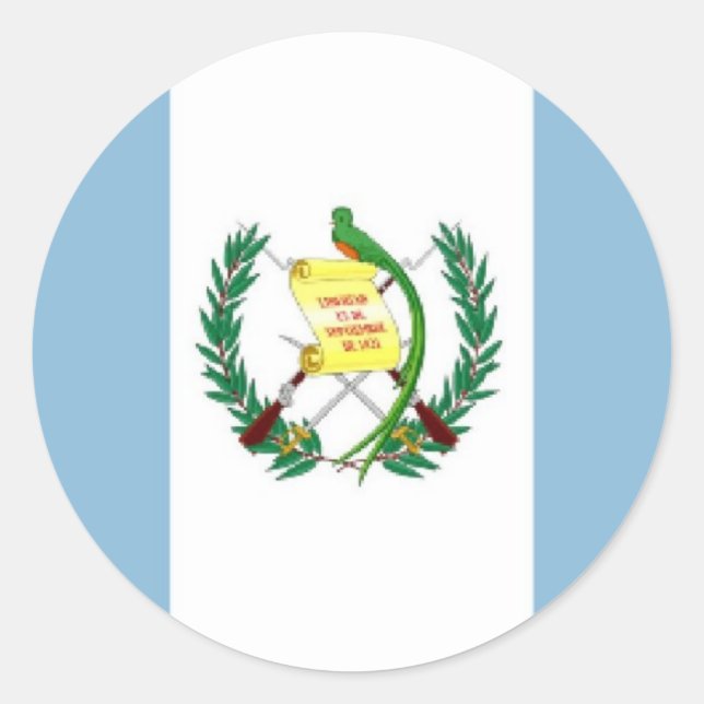 Adesivo Redondo Sinalizador Guatemala (Frente)