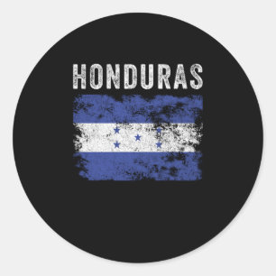 Adesivo Redondo Sinalizador Honduras Desapontado - Bandeira Hondur