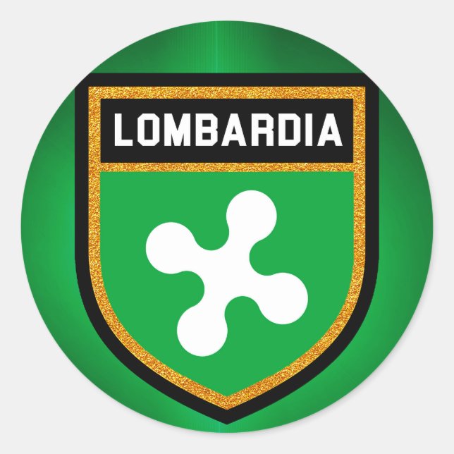 Adesivo Redondo Sinalizador Lombardia (Frente)