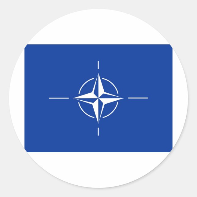 Adesivo Redondo Sinalizador N.A.T.O. (Frente)