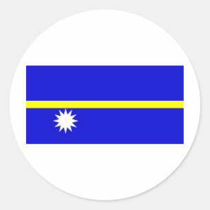 Adesivo Redondo Sinalizador Nauru