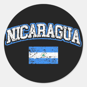 Adesivo Redondo Sinalizador Nicarágua