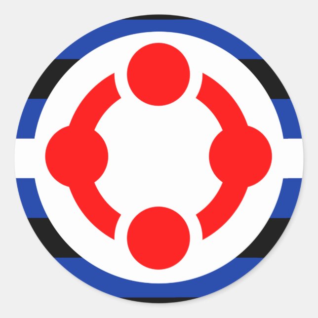 Adesivo Redondo Sinalizador Niche Pride (Original) (Frente)