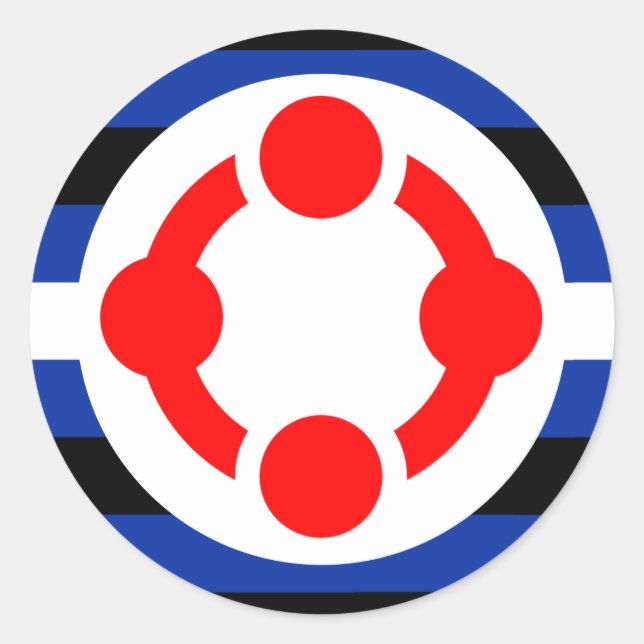 Adesivo Redondo Sinalizador Niche Pride (Original) (Frente)