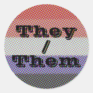 Adesivo Redondo Sinalizador Personalizável do Orgulho Cupioromânti