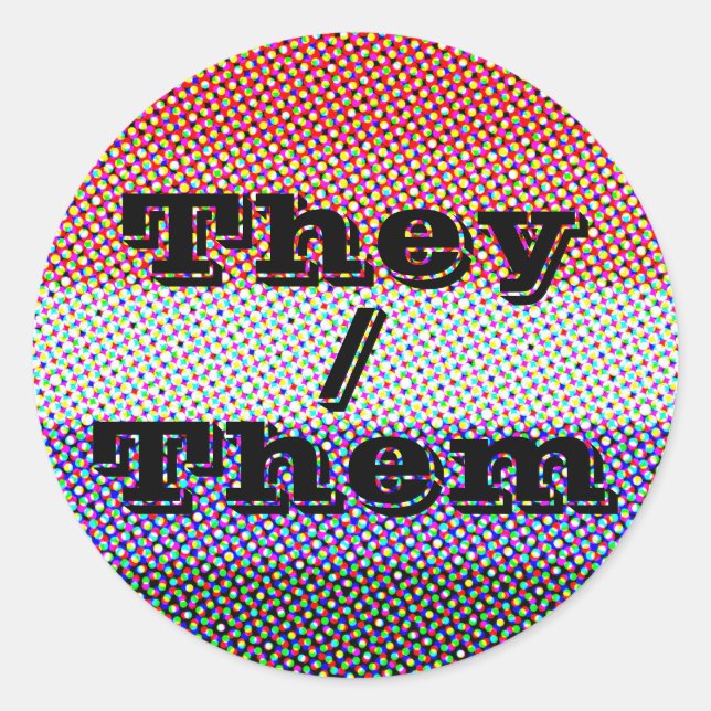 Adesivo Redondo Sinalizador Personalizável do Orgulho Cupioromânti (Frente)