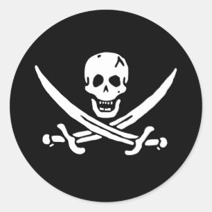 Adesivo Redondo Sinalizador Pirate